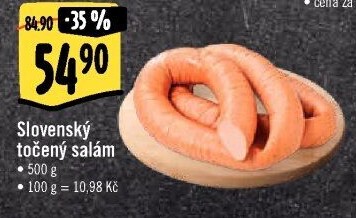 Salám slovenský točený