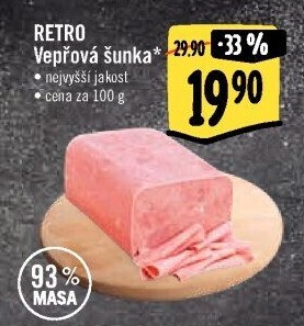 Šunka vepřová nejvyšší jakosti Albert Retro