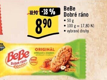 Sušenky BeBe Dobré ráno Opavia