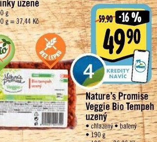 Tempeh uzený bio Veggie Nature'