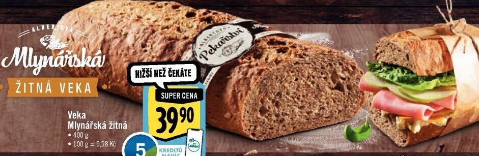 Veka Mlynářská žitná Albert