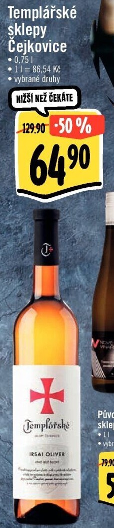 Vína Templářské sklepy Čejkovice