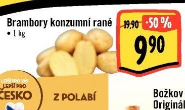 Brambory konzumní rané
