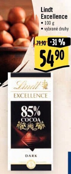 Čokoláda Excellence Lindt
