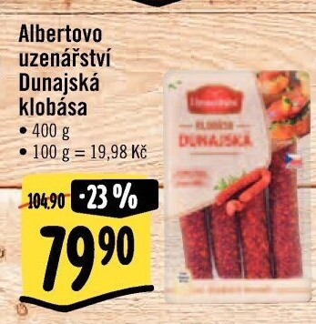 Dunajská klobása Albertovo uzenářství