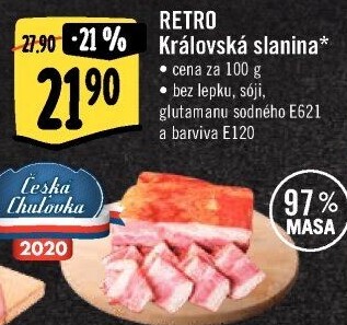Královská slanina Albert Retro