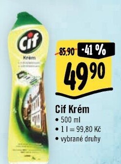 Krémový čistič Cif Cream