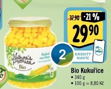 Kukuřice bio Nature'