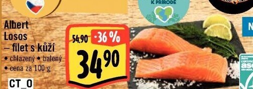 Losos filety Albert