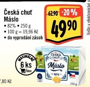 Máslo Česká chuť