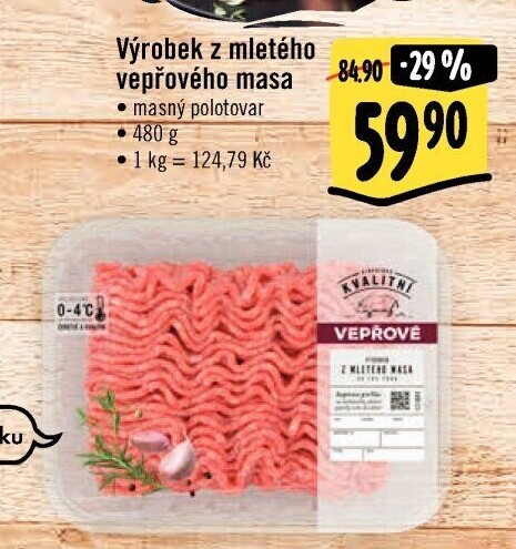 Maso mleté vepřové Albert