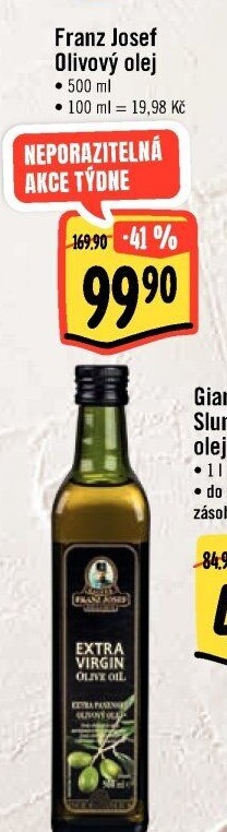 Olivový olej extra panenský Exclusive Franz Josef Kaiser