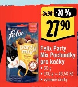 Pamlsky pro kočky Party mix Felix Purina