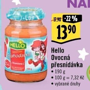 Přesnídávka ovocná Hello