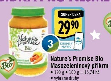 Příkrm masozeleninový Bio Baby Nature'