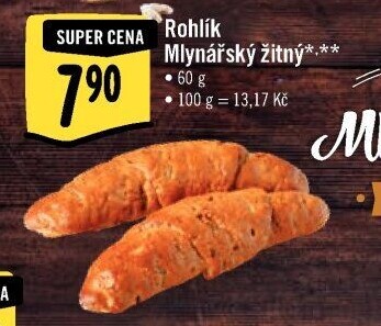 Rohlík Mlynářský žitný Albert