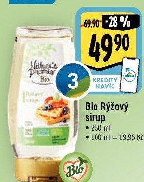 Rýžový sirup bio Nature'