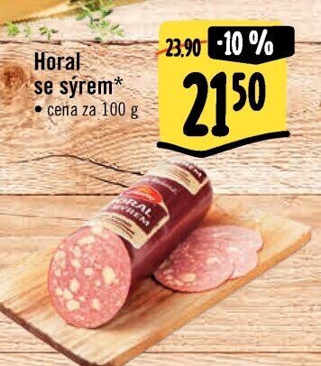 Salám Horal se sýrem Krásno