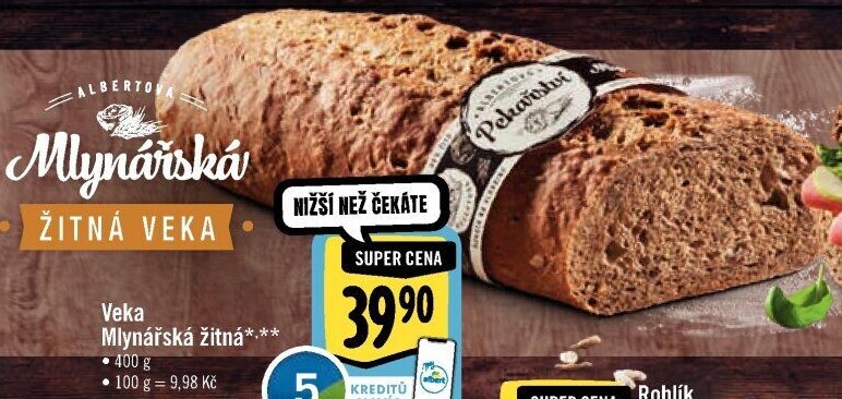 Veka Mlynářská žitná Albert