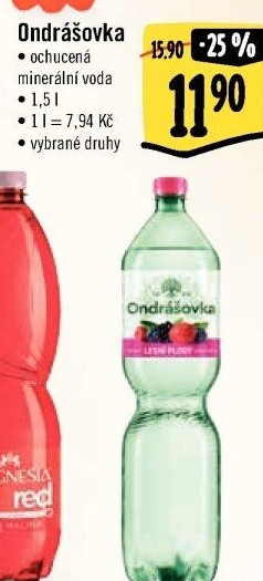 Voda ochucená Ondrášovka