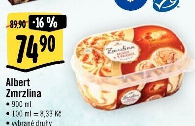 Zmrzlina ve vaničce Albert