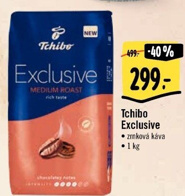 Zrnkové kávy Tchibo Exclusive