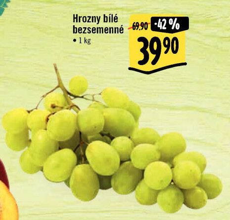 Hrozny bílé bezsemenné