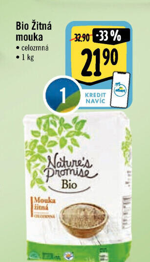 Mouka celozrnná bio Nature'