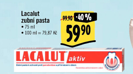 Pasty na zuby Lacalut