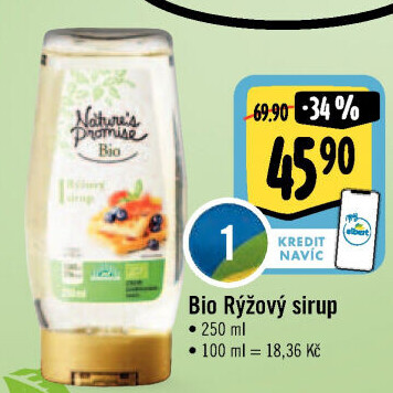 Rýžový sirup bio Nature'