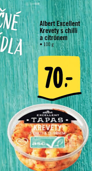 Tapas Krevety s chilli a citronem Albert Excellent