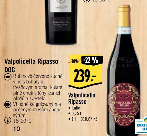 Víno Valpolicella Ripasso Cantine di Ora