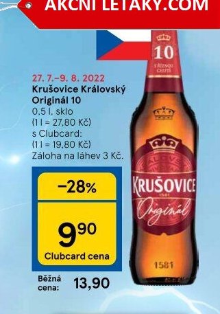 Krušovice Královský Originál 10