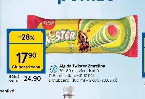 Algida Twister Zmrzlina