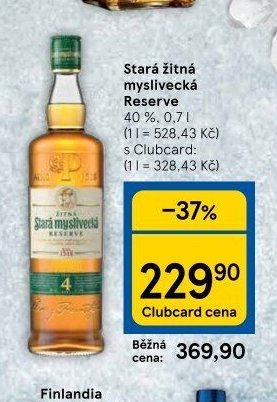 Stará žitná myslivecká Reserve 40 %, 0,7 l