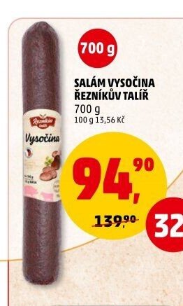 SALÁM VYSOČINA ŘEZNÍKŮV TALÍŘ