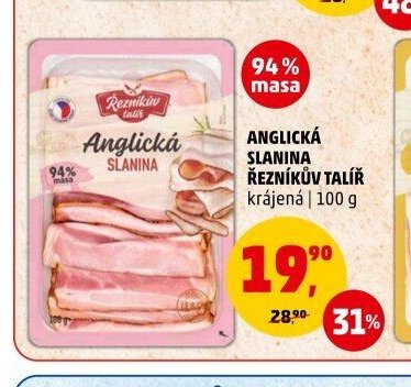 ANGLICKÁ SLANINA ŘEZNÍKŮV TALÍŘ