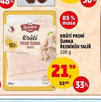 KRŮTÍ PRSNÍ ŠUNKA ŘEZNÍKŮV TALÍŘ