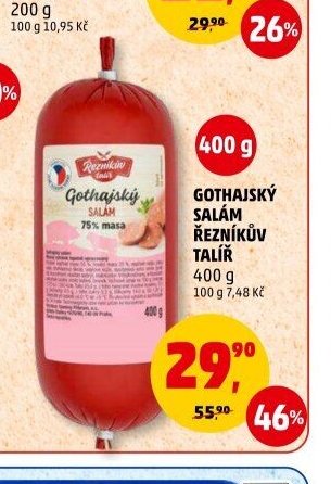 GOTHAJSKÝ SALÁM ŘEZNÍKŮV TALÍŘ