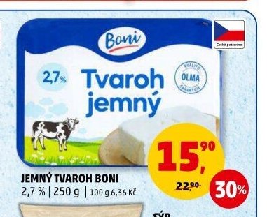 JEMNÝ TVAROH BONI