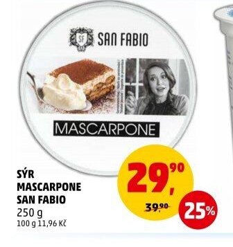 SÝR MASCARPONE SAN FABIO