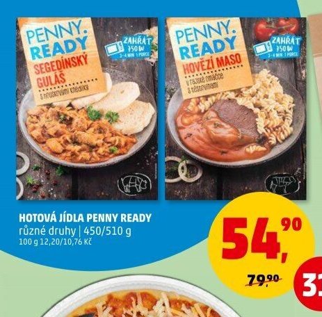 Hotová jídla Penny Ready