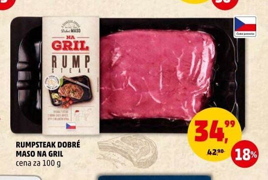 RUMPSTEAK DOBRÉ MASO NA GRIL