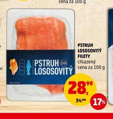 PSTRUH LOSOSOVITÝ FILETY chlazený