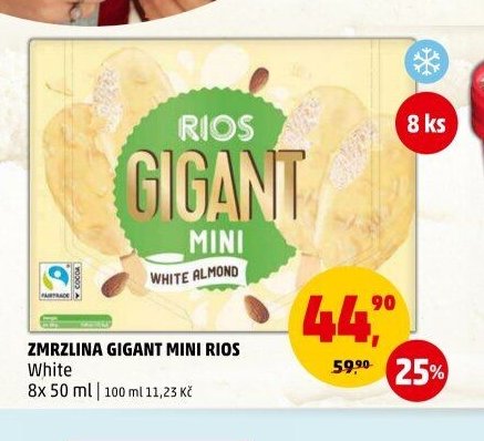 Zmrzlina Gigant Mini Rios White