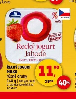 ŘECKÝ JOGURT MILKO