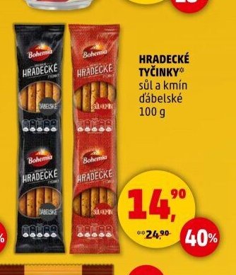 Hradecké tyčinky sůl a kmín d'ábelské 100 g