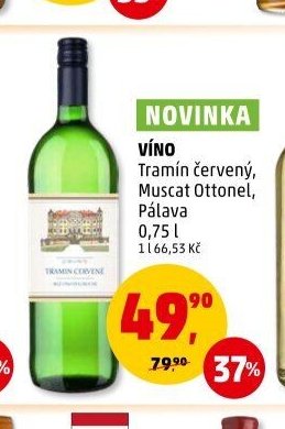 Víno Tramín červený, Muscat Ottonel, Pálava
