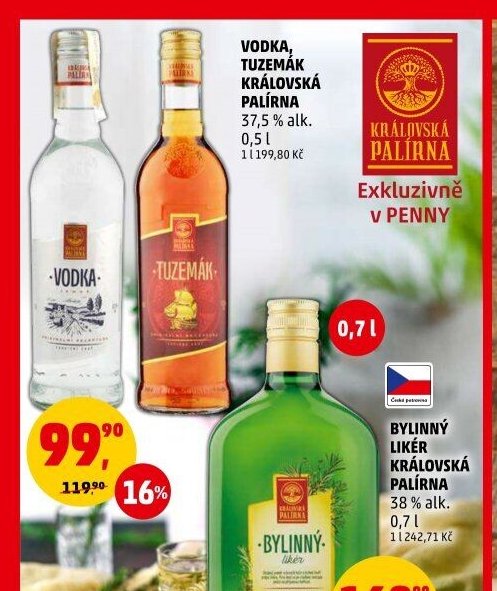 Vodka, Tuzemák Královská Palírna