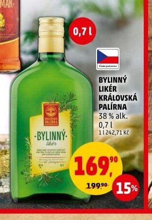 Bylinný likér Královská Palírna